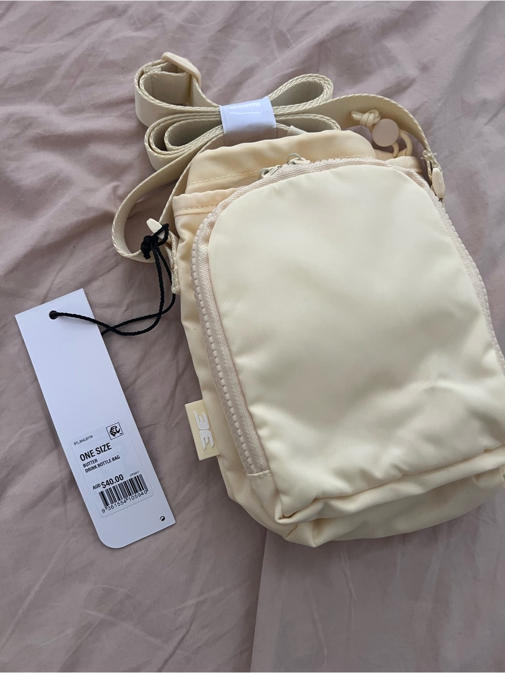Cream Compact Crossbody Bag - Women